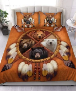 Four Bears Dreamcatcher All Over Printed Bedding Set