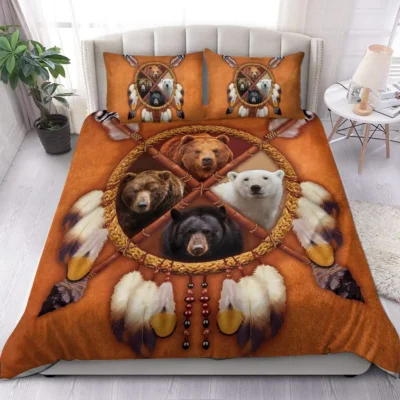 Four Bears Dreamcatcher All Over Printed Bedding Set
