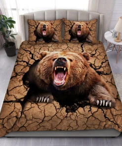Bear Crack Art All Over Printed Bedding Set