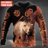 Personalized Name Brown Bear All Over Printed Unisex Shirt