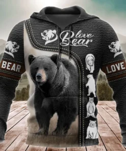 Black Bear All Over Printed Unisex Shirt