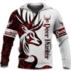 Deer Hunter Red Style All Over Printed Unisex Shirt