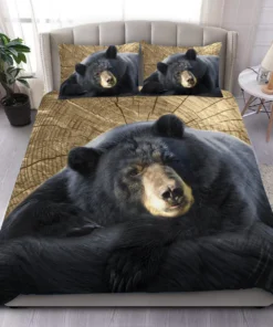 Black Bear All Over Printed Bedding Set