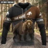 Personalized Name Brown Bear 2 All Over Printed Unisex Shirt Q061101