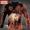 Personalized Name Brown Bear All Over Printed Unisex Shirt Q021006