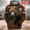 Personalized Name Bear All Over Printed Unisex Shirt Q131101
