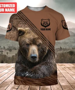 Personalized Name Bear Q3 All Over Printed Unisex Shirt Q120504
