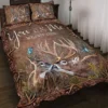 Couple Deer Q2 Quilt Bedding Set