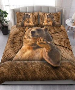 Bear Saying Hi S5 All Over Printed Bedding Set S201002