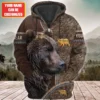 Personalized Name Bear Q9 All Over Printed Unisex Shirt Q261007