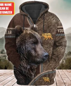 Personalized Name Bear Q9 All Over Printed Unisex Shirt Q261007