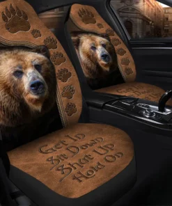 Cool Bear Q4 Hold on Funny Car Seat Covers Universal Fit Set 2 Q011102